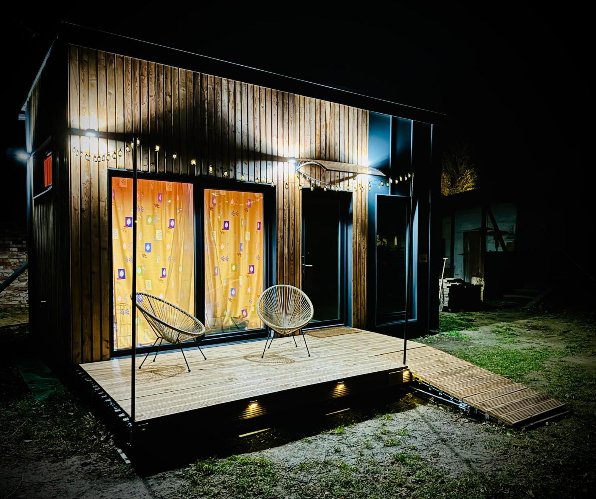 Tiny House Baraczek Brno-Jundrov, Ulice Veslarska Apartment Luaran gambar